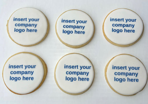 One Half Dozen Printed Company Logo Cookies (Shippable)